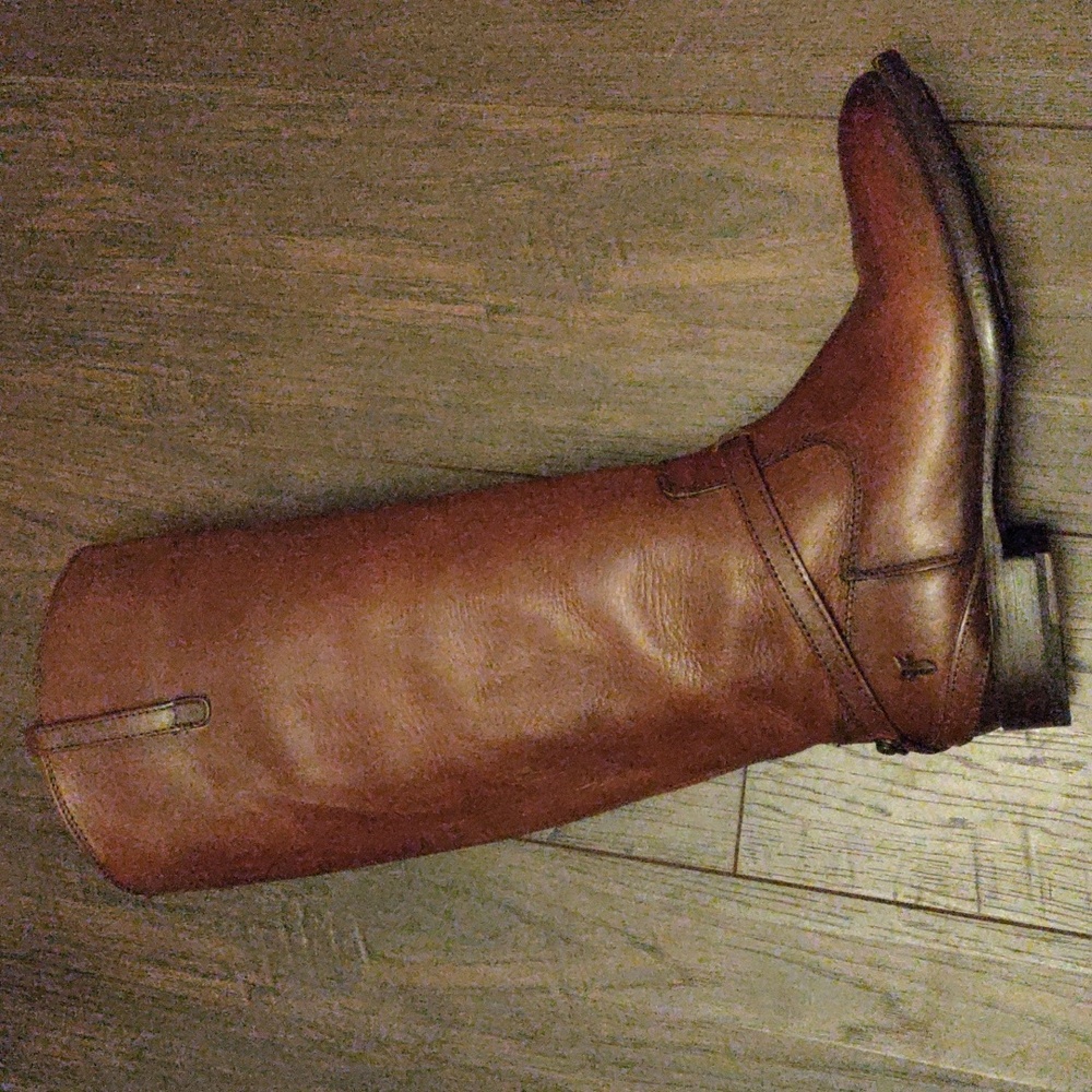 Frye and Co."Lindsay" Redwood Leather Tall Riding Boots #76976 - Picture 1 of 15